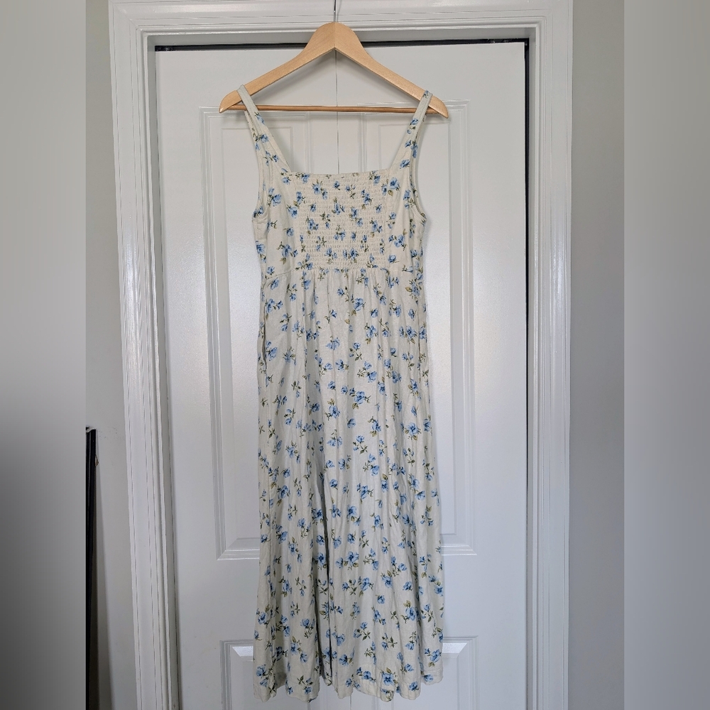 Old Navy Blue Floral Midi Dress - Picture 4 of 6